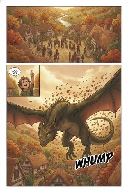 A generated Agent Comics page